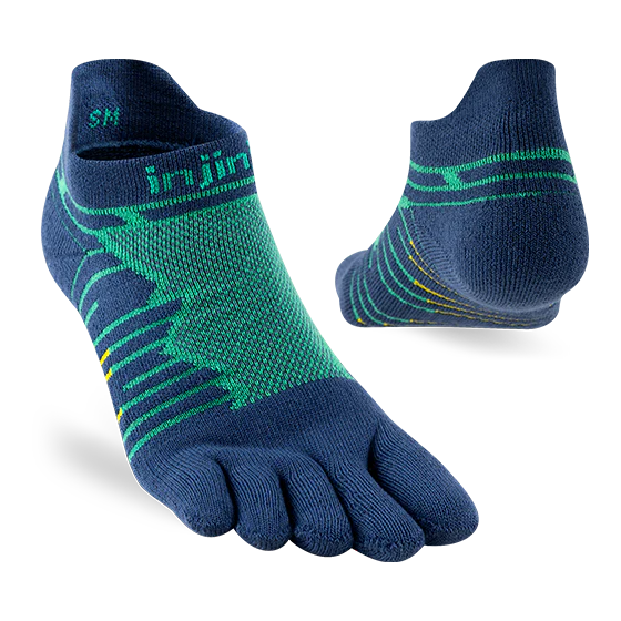 Injinji Ultra Run No Show Mens Poseidon