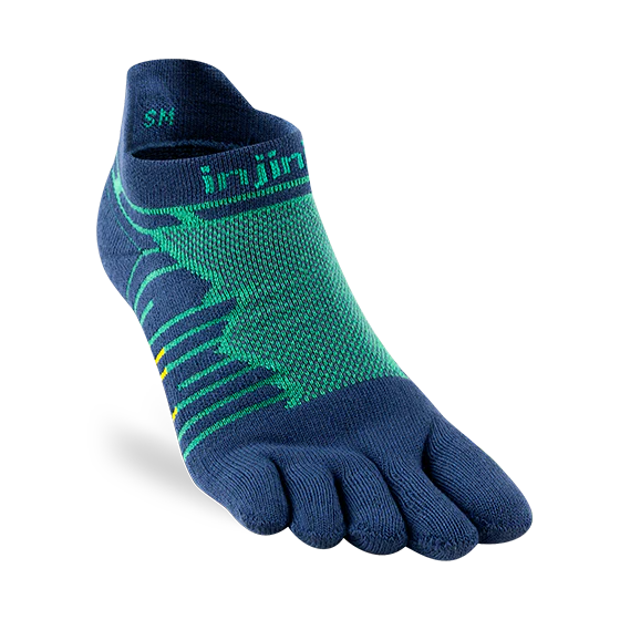 Injinji Ultra Run No Show Mens Poseidon