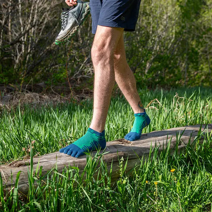 Injinji Ultra Run No Show Mens Poseidon