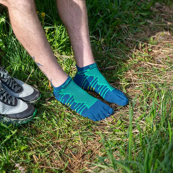 Injinji Ultra Run No Show Mens Poseidon