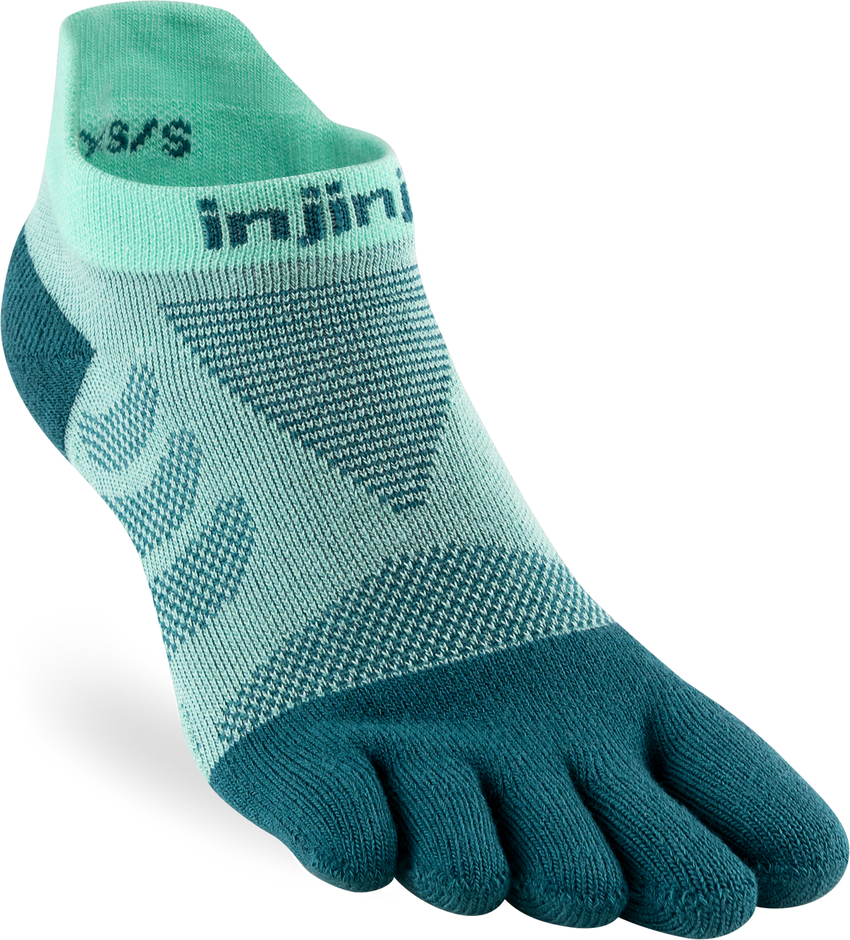 Injinji Ultra Run No Show Womens Glacier