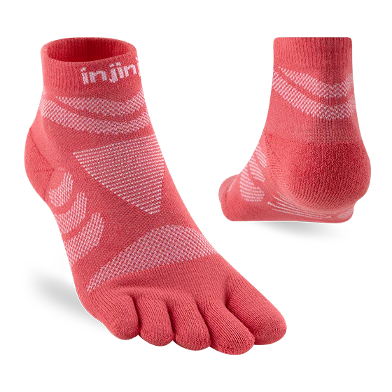 Injinji Ultra Run Mini Crew Womens Coral