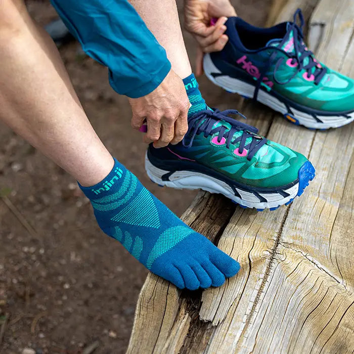 Injinji Ultra Run Mini Crew Womens Poseidon