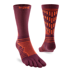 Injinji Ultra Run Crew Mens Mahagony