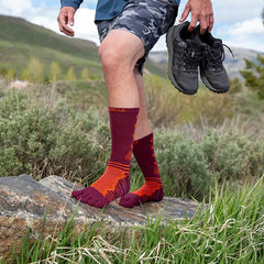 Injinji Ultra Run Crew Mens Mahagony