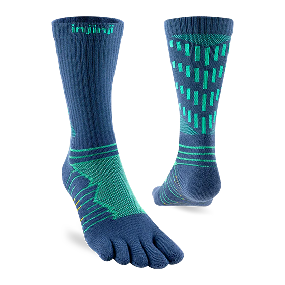 Injinji Ultra Run Crew Mens Poseidon