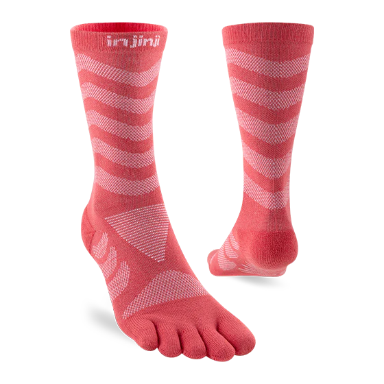 Injinji Ultra Run Crew Womens Coral
