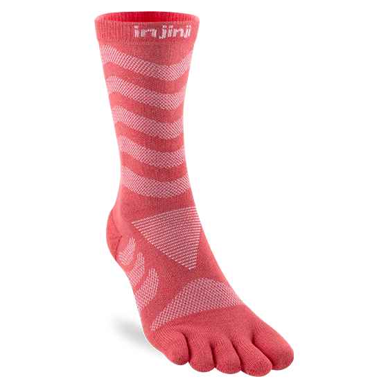 Injinji Ultra Run Crew Womens Coral