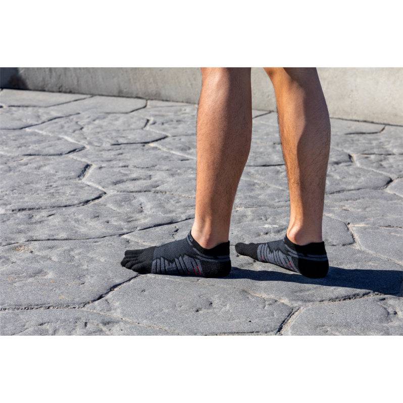 Injinji Ultra Run No Show Mens Onyx