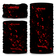 Barefoot Junkie Seamless Mulifunctional Scarf Black Red