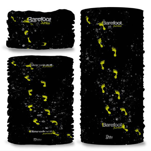 Barefoot Junkie Seamless Mulifunctional Scarf Black Yellow