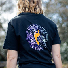 Barefoot Junkie Explore T-Shirt Black (Unisex Fit)