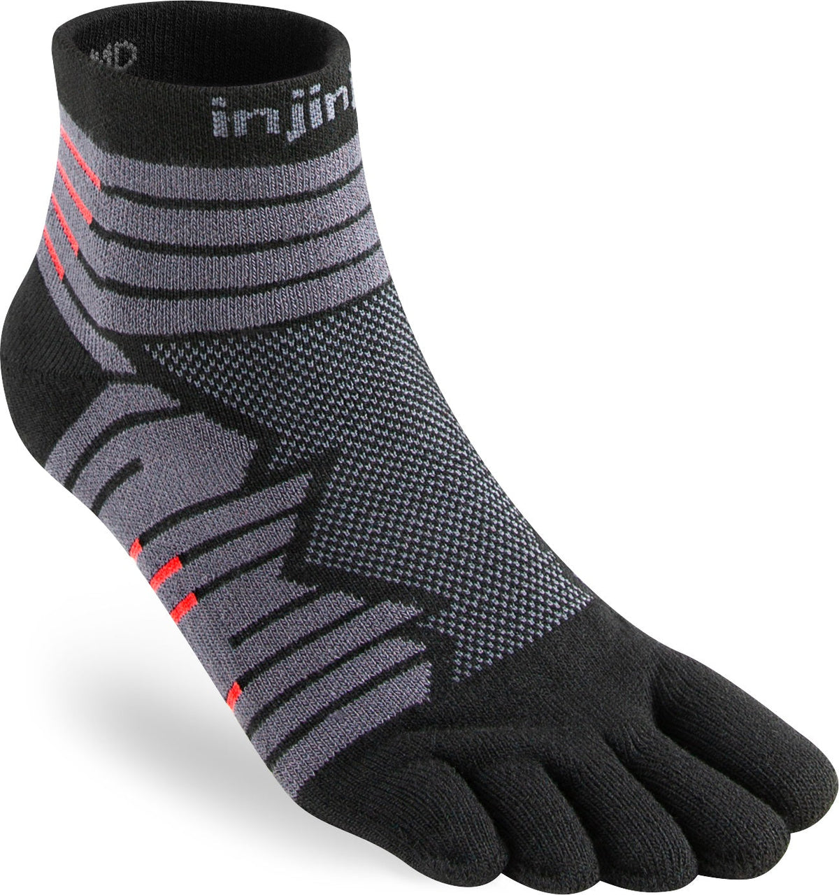 Injinji Ultra Run Mini Crew Mens Onyx