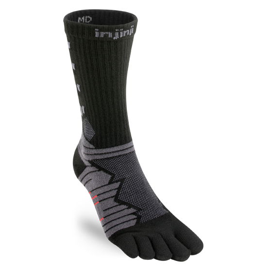 Injinji Ultra Run Crew Mens Obsidian