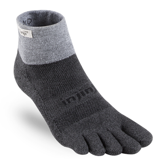 Injinji Trail Midweight Mini Crew Mens Granite