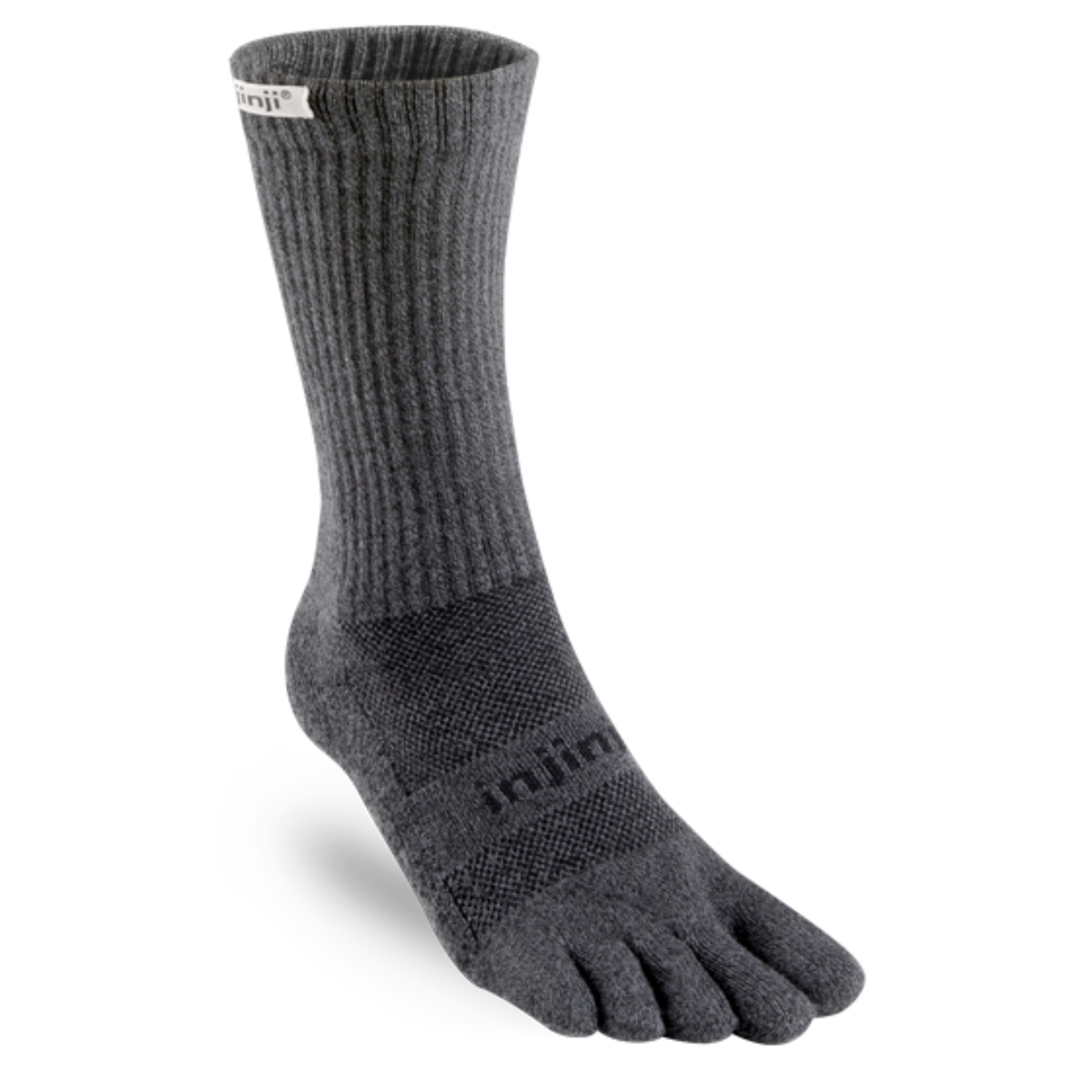 Injinji Trail Midweight Crew Mens Granite