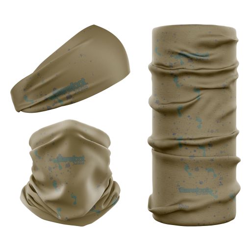 Barefoot Junkie Seamless Mulifunctional Scarf Military Grey