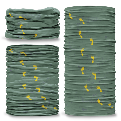 Barefoot Junkie Seamless Mulifunctional Scarf Military Yellow