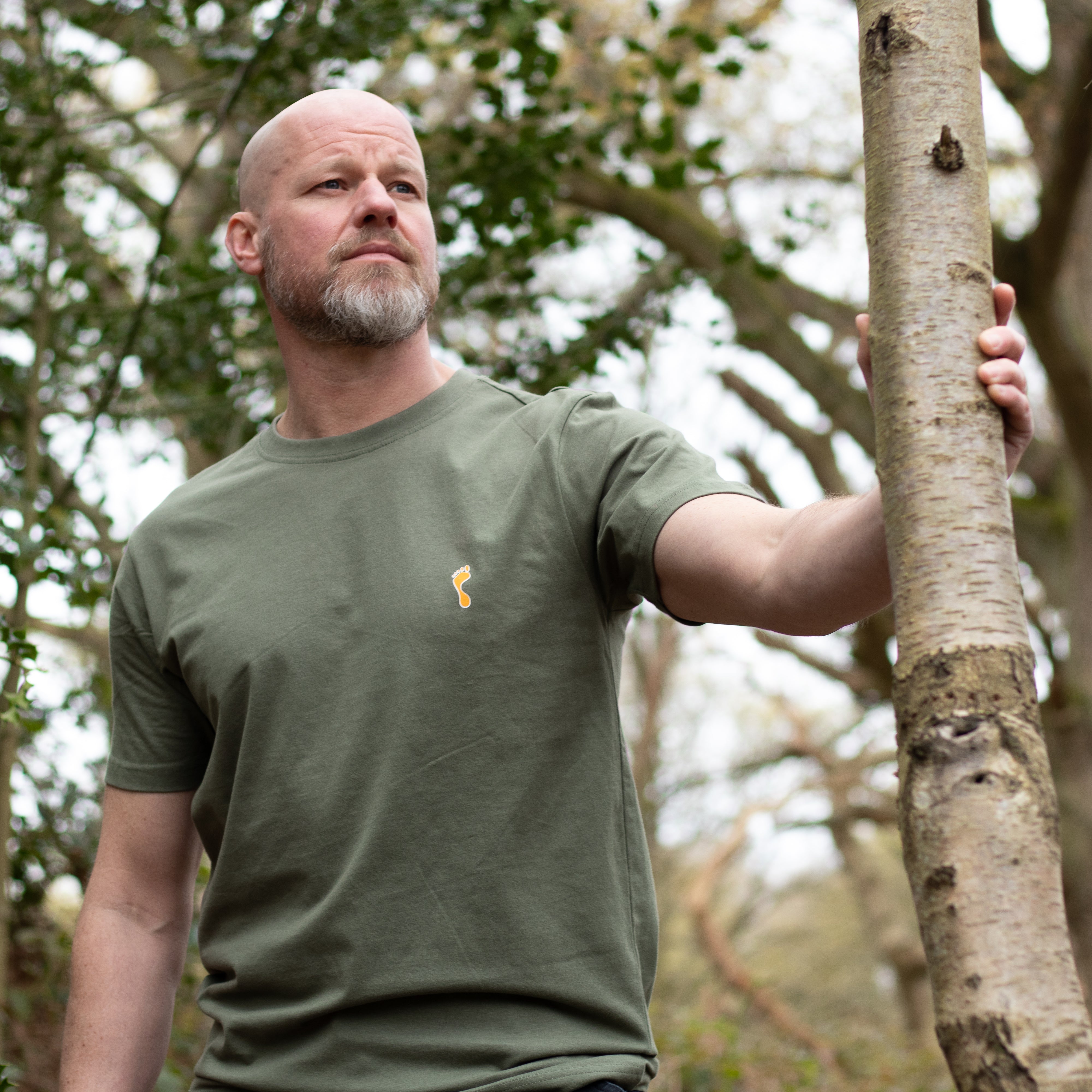 Barefoot Junkie Night & Day T-Shirt Olive (Unisex Fit)
