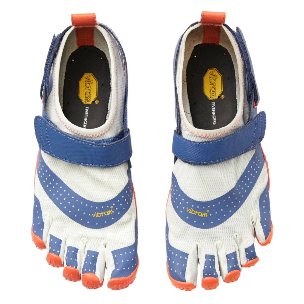 V-Aqua Womens White Blue Coral
