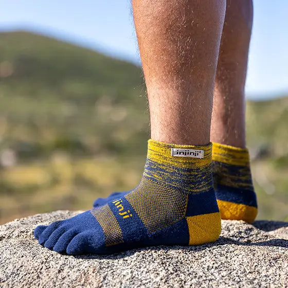 Injinji Trail Midweight Mini Crew Mens Moonlit
