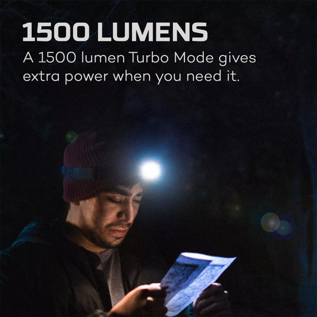NEBO EINSTEIN 1500 FLEX RECHARGEABLE 1500 LUMEN HEADTORCH